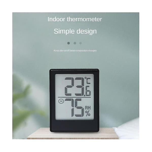 Mini LCD Digital Nøyaktig Hygrometer Termometer Vin Kjeller Data Lagring Egnet For Barnerom