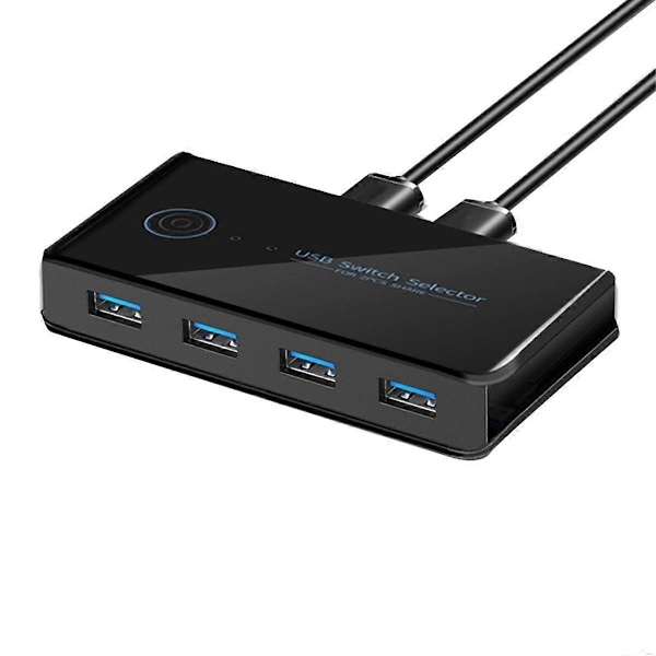 USB KVM-switch USB-delad switchare 2 in 4 ut för Laptop PC Tangentbord Mus Skrivare USB-switch Hub Adapter USB 3.0