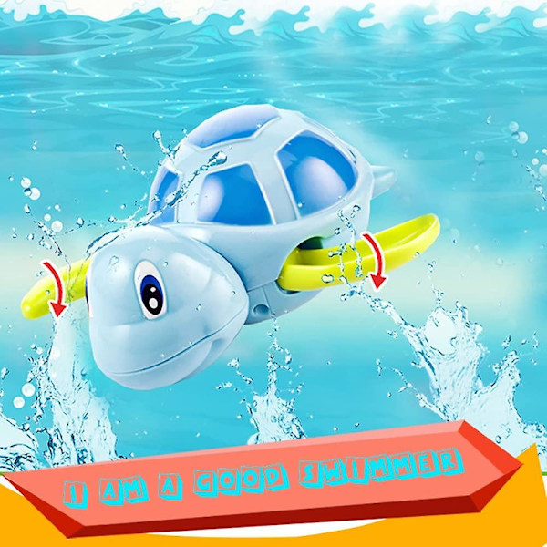 Baby Badleksak Uppdragbar Badleksaker Simning Sköldpadda Badkar Leksaker För Småbarn Flytande Vatten Pool Leksaker För Dusch Strand Spädbarn -3 Pack