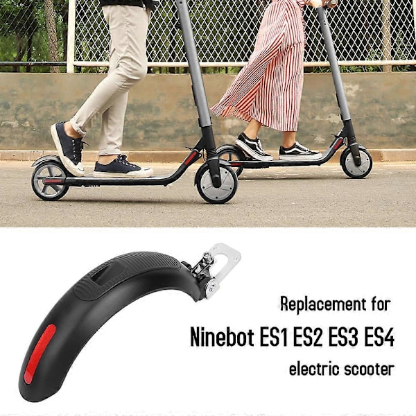 Elektrisk Scooter Stänkskärm Bakskärm E-Scooter Bakre Däck Stänkskärm Ersättning för Ninebot ES1/ES2/ES3/ES4