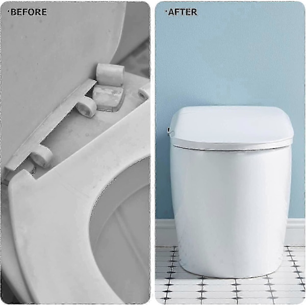 Hurtigudløser Toiletbrætfæster, Hurtigudløser Toiletbrætshængsler Topbeslag Universal Toiletbrætshængselbeslag Til WC Toilet Blinde Huller 2 Pak