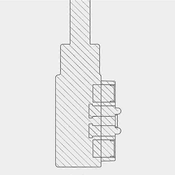 Magnetisk opladerkabel til smartur med magnetisk stik 2-ben 2,84 mm