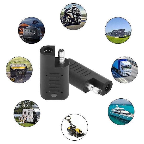 SAE Kortslutningsstik med LED-indikator, SAE Polaritetsomvendt Adapter, SAE Strømkabeltester S