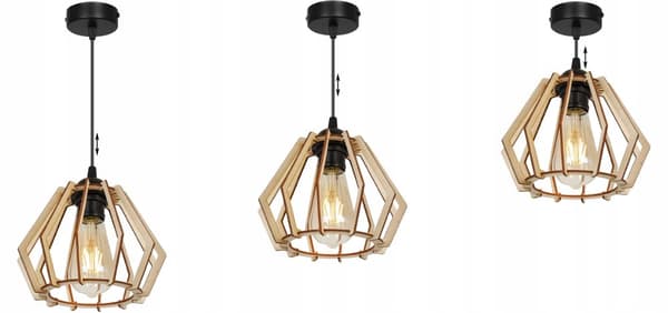 MODERNE LED-TRÆLOFT HÆNGELAMPE