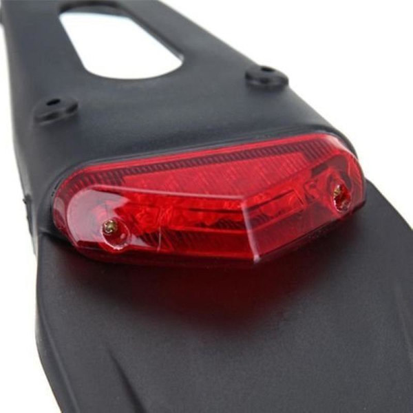 Bakre Fender LED Broms Röd Bakljus Motocross Motocross Xr Crf Klx Enduro Exc