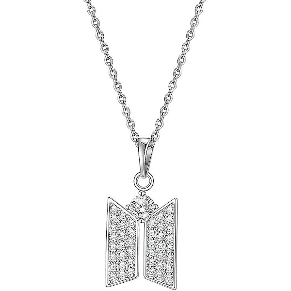 Kpop Bts Army Halsband Hänge Bts Bangtan Boys Cubic Zirconia Smycken Army Fans Gåvor För Kvinnor Flickor Pojkar Stil-01 - Guanguan