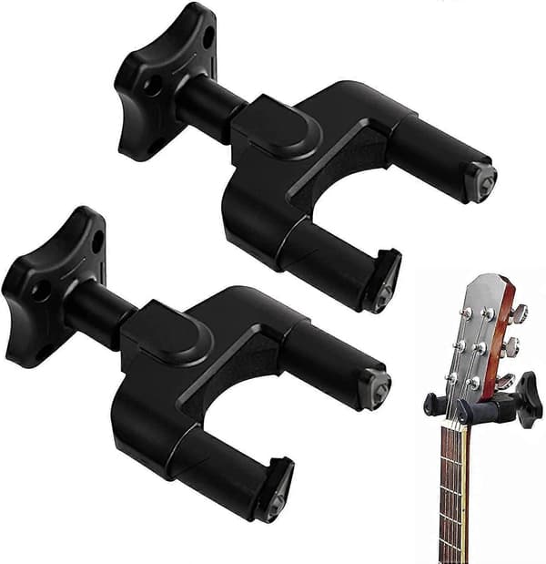 Väggmonterat Gitarrställ, Gitarrhållare, 2 Delar Väggmonterad Gitarrhängare