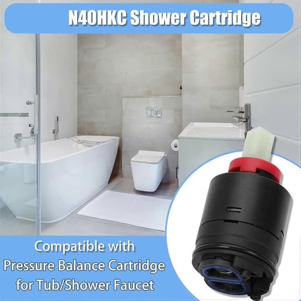 N40HKC Duschpatron Reservdel - 40mm Enkelfunktions Tryckbalanspatron