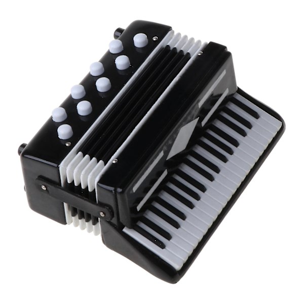 Mini 1/12 Dockhus Trä Dragspel Miniatyr Musikinstrument Modell Heminredning Leksaker