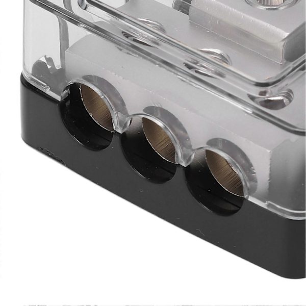3-veis strømfordelingsblokk jordingsfordeler lydsplitter 0 Gauge inn 4 Gauge ut Universal for bil