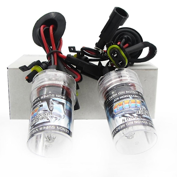 2 x H8/h9/h11 Xenon HID-ersättningslampa 2 lampor strålkastare 35w lampa ljus 6000k Hy