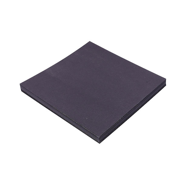 100 stk Svart Origamipapir Kvadratisk Folding Paper DIY Håndverkpapir for Papirtrane Papirklipp
