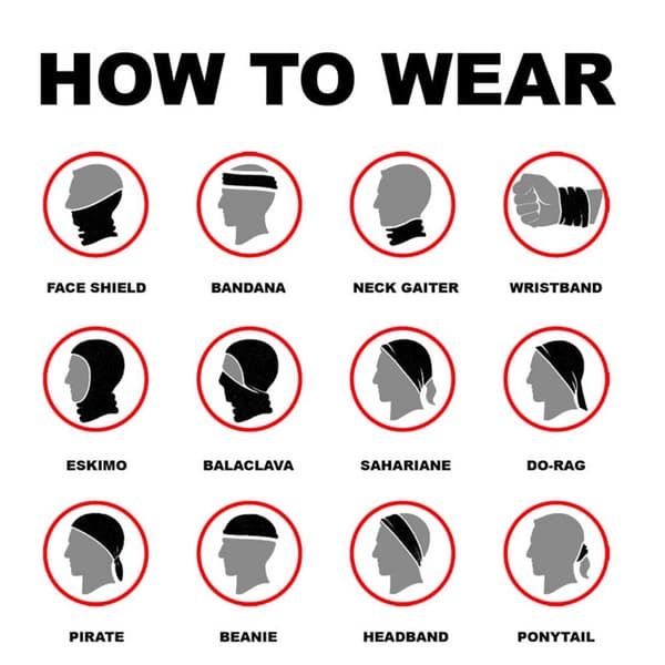Multifunctional Face Mask Scarf Neck Gaiter Bandana Pattern