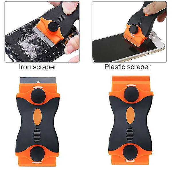 Glaskeramikhällskrapa - Premium Glaskeramikhällskrapa (1 set, Orange Svart)