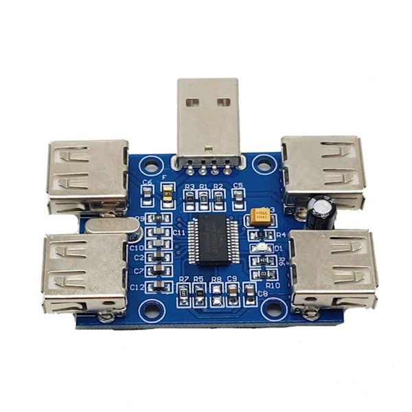 USB-hub Fyra USB-utvidgningskortmodul USB2.0 1 till 4 portar Expander GL850G-chip