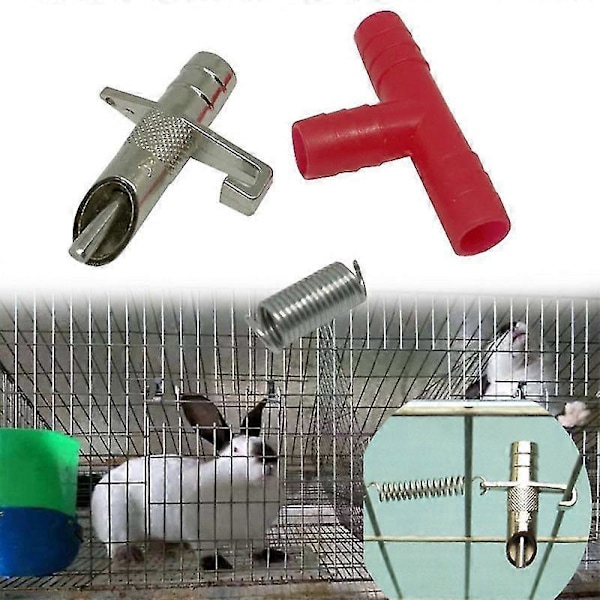 20-pack Automatisk Kaninvattenautomat Tjock Mässing Drickssystem För Grisar, Husdjur Och Fjäderfä Gård Djur