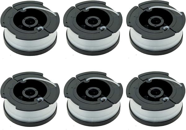 6-pakning A6481 A6485 Spoler For Black Decker Gressklippere