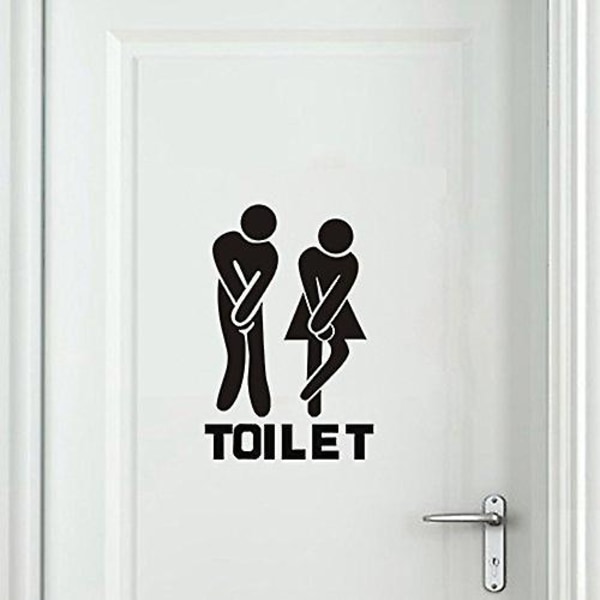 Sjove billeder Toiletdør Væg Hjem Dekoration, Toilet, Badeværelse, WC Skilt Til Badeværelse Stue 2025th