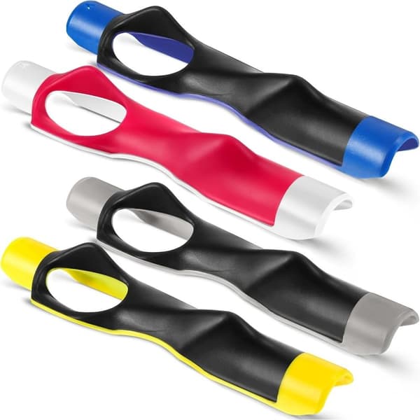 Golf Grip Training Aid - Golf Club Swing Posture Correction Tool (Orange)