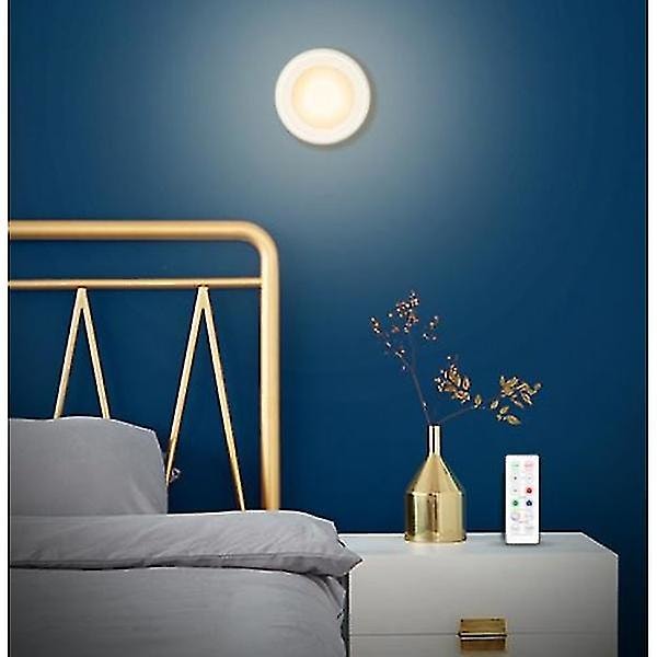 LED Spotlights Sett – 6 stilige lamper med 2 praktiske fjernkontroller