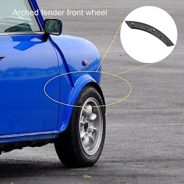 Höger främre övre stänkskärm ABS båge täcklist 51131505866 för MINI R50 Cooper 2002-2006