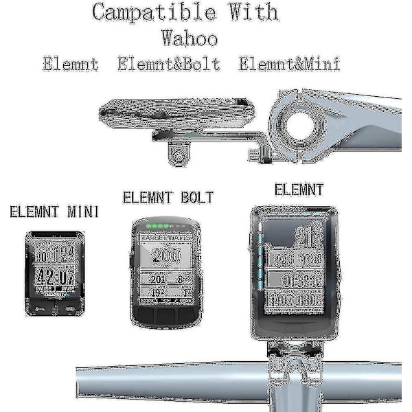 Wahoo Mount, Out Front Combo Cykelmontering Til Wahoo Elemnt, Wahoo Elemnt Bolt, Wahoo Elemnt Mini Og Kamera (Wahoo Mount)