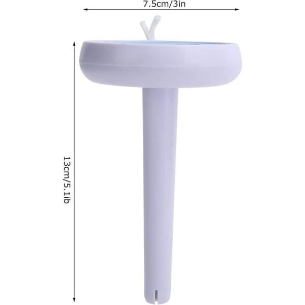 Flytande pooltermometer med lättläst LCD-skärm, soldriven elektronisk pooltermometer för spa