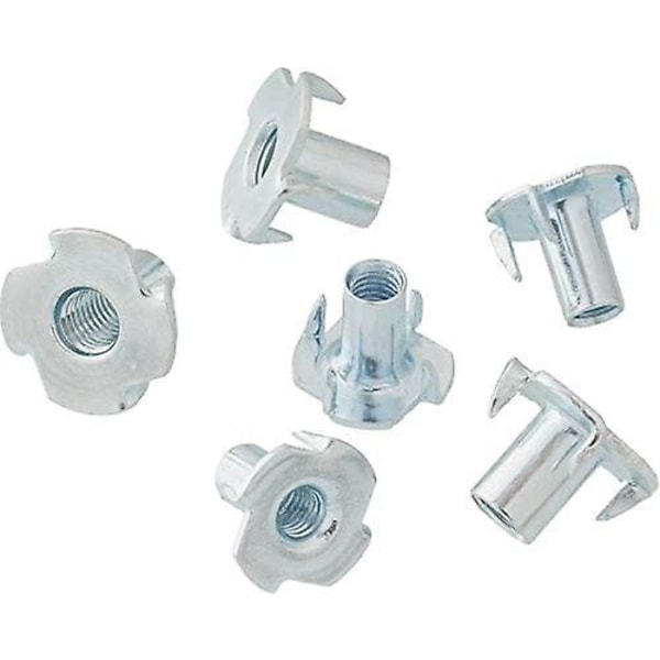 T-mutter Klomutter Sekskantmutter Klokobling M6 X 12 mm 50 Stykker