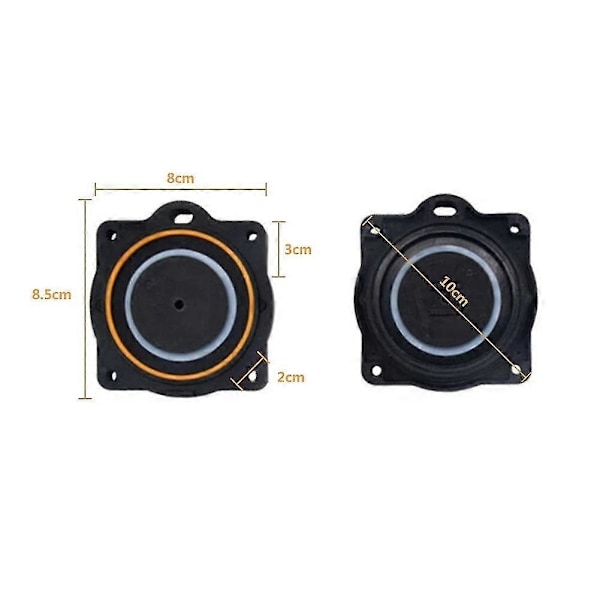 for /-60 Luftpumpe Membran Reparasjonssett Luftventiler Monteringsskiver 80PC000042P Membranfiltre