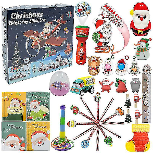 Julkalender Blind Box Set Avlastning Julkalender Blind Box Present Leksak Stil 10 @bugu