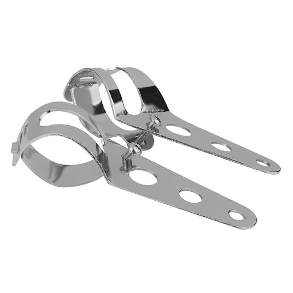 Universell Standard Motorcykelkåpa Strålkastare Kromfäste 35mm-43mm