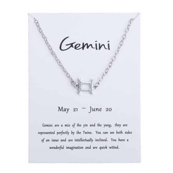 Gift Bracelet Zodiac Gemini Bracelet Silver
