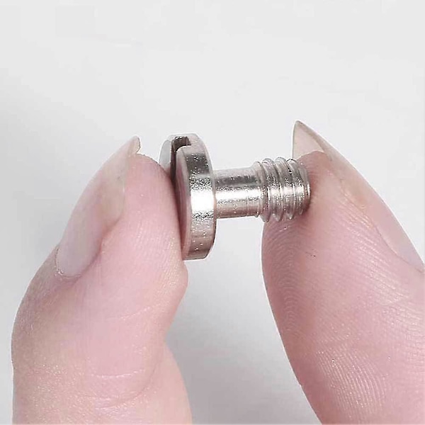 5 stk. 1/4\" Monteringsskruer Tripod Skrueudløsning Kamera Skrueudløsning Adapter Skrue Stift Til Kamera, Sølv