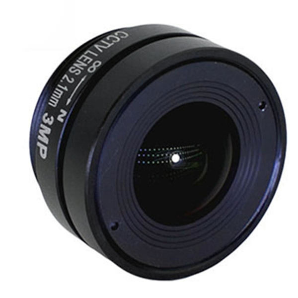 2,1 mm F1,8 Megapixel 2,1 mm Vidvinkelmonterad Fast CCTV-lins för 1/3-tums Sensorgrörelse