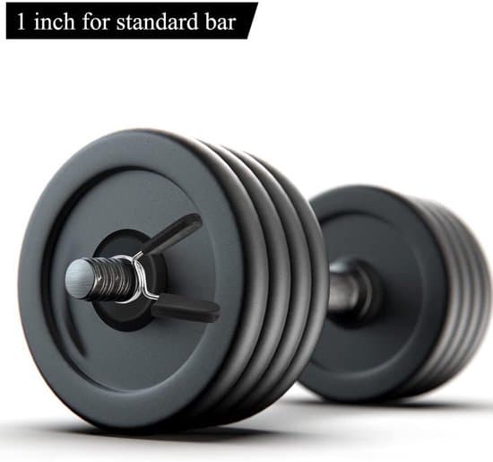 4 Pieces Dumbbell Clamps, 25mm Spring Locks for Strength Training, Standard Dumbbells, Exercise Equipment, Strength Training