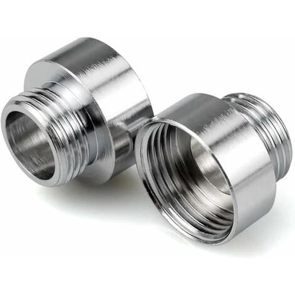 Kromkranadaptere 3/4\" x 1/2\", dusjslanger, nippelreduserende beslag for kranadapterkobling