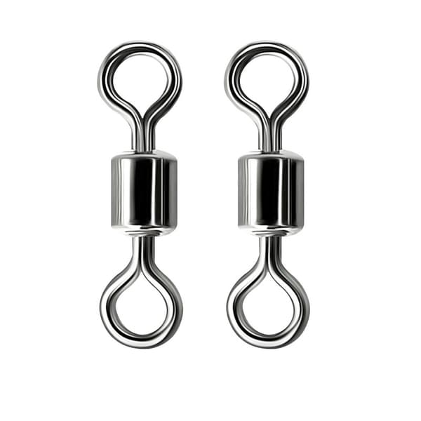 Fiskelinsforbinder, 4# kulstofstål 8-formet ringforbinder Model 2