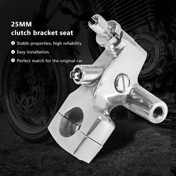 25mm 1 tomme Motorsykkel Clutch Hendel Feste Holder for Honda Shadow 600 VT750 Sølv Aluminium Legering