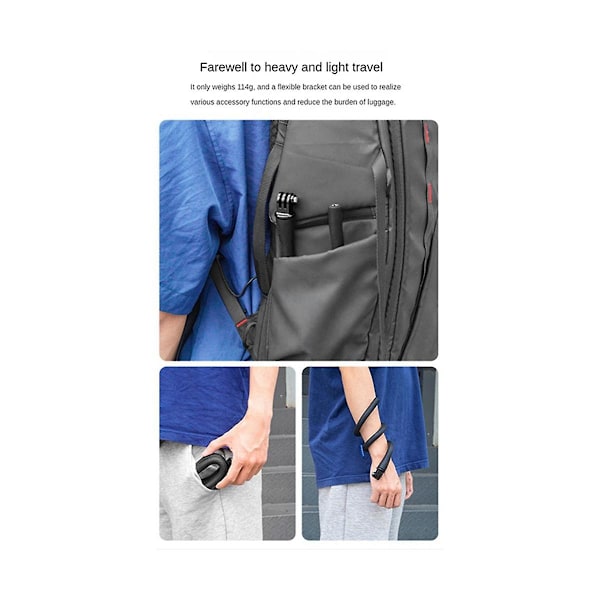 Mini Action Camera Feste For Action Mini Kamera Bleksprut Stativ Telefonholder Klype Stativ
