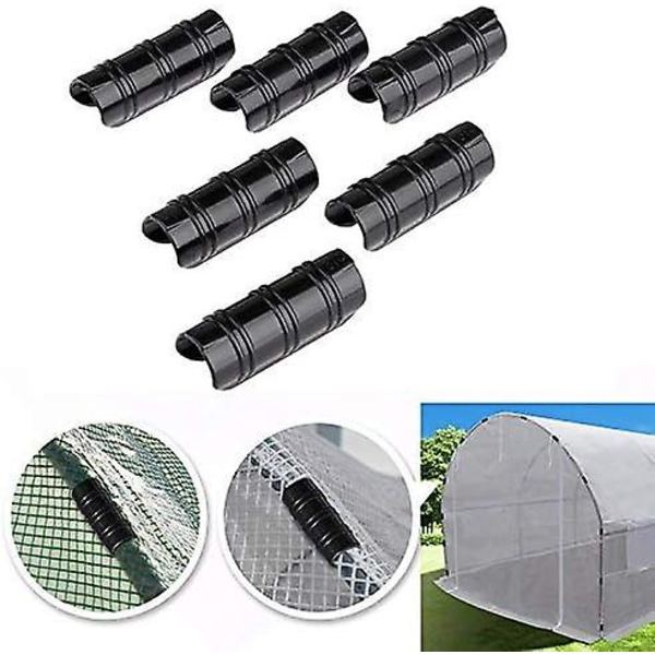 Drivhusklips, 20 stk. 20 mm slangeklemmer for å feste deksler til hagedrivhus, filmer, planter