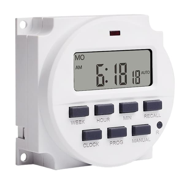 Tm618n Dc 12v Programmerbar Tidskontakt Præcis Timing Højpræcisions Chip Lcd Digital Strøm Digital Timer Relæ Til Husholdningsapparater Mengxi