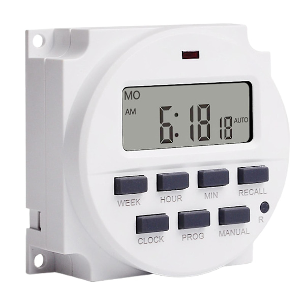 Tm618n Dc 12v Programmerbar Timer Switch Noggrann Timing Högprecisions Chip Lcd Digital Power Digital Timer Relä För Hushållsapparater Mengxi
