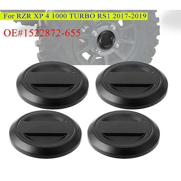4 stk. Hjulkapsel Felg Nav Senterdeksel 1522872-655 for 2017+ RZR XP XP4 RS1 1000 Turbo / Senter