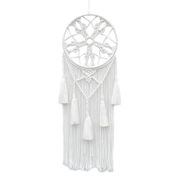 Macrame Drömfångare för Sovrum Vuxen Drömfångare Väggdekor Stor Boho Väggbonad med Vävt