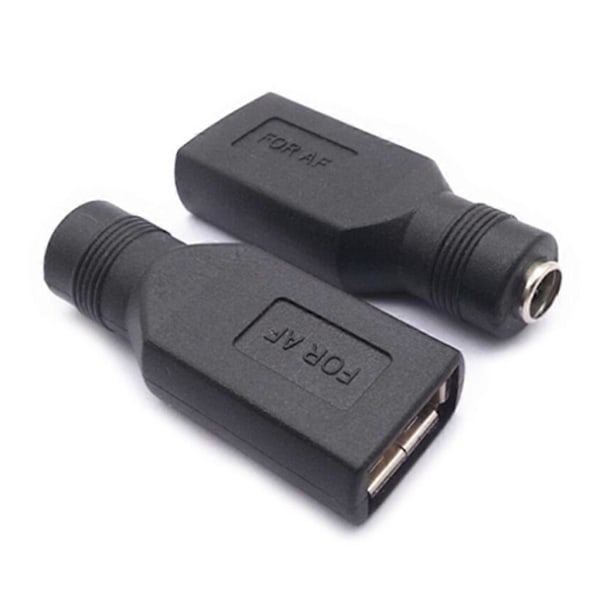 USB-elektroniikan lataustarvikkeet 2 kpl USB-naaras - DC 5,5x2,1 mm DC-liittimelle Kestävä DC-muunnin 2024THO