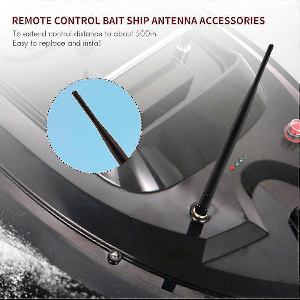 RC Båt Antenne for Flytec 2011-5 1.5Kg Lastekapasitet Fjernkontroll Fiske Bait Båt Skip Deler Tilbehør