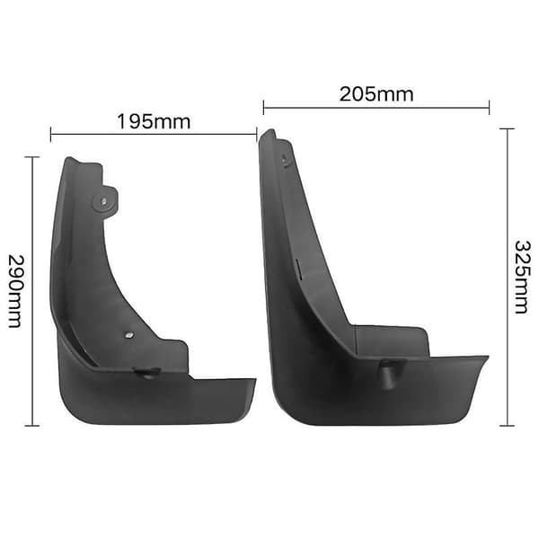 4 st. Bilskärmar Stänkskydd Fender