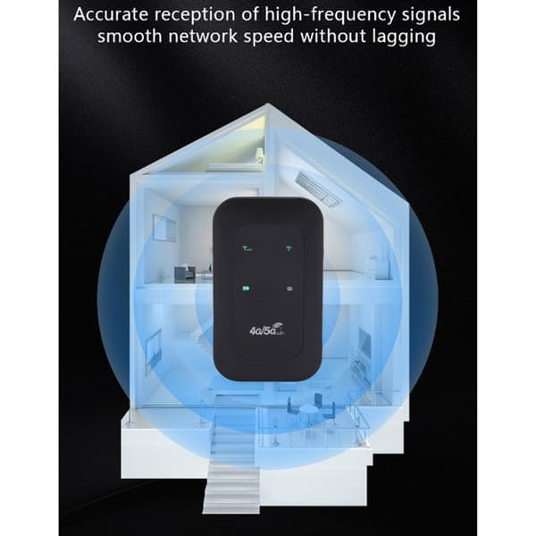 4G/5G WiFi Hotspot stöder 10 anslutna enheter. LTE mobil router för datorkort.