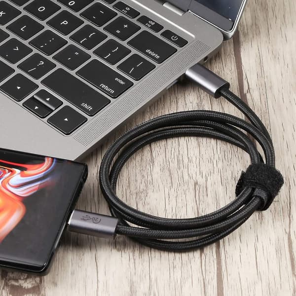 3m PD 100W USB-C 3.2 Gen2 Datakabel 8K/60Hz 20Gbps Høyhastighetskabel for MacBook/iPad Pro