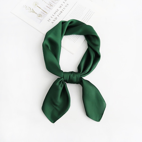 Grön dam silkescarf, siden, lätt